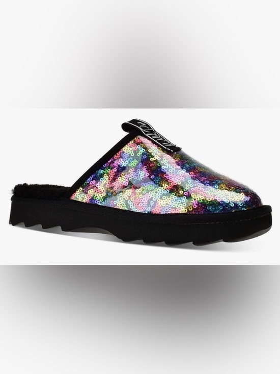 Wild Pair Shoes - NEW [Wild Pair] Portiaa Rainbow Sequin Slip On Slide Slippers Women's 6.5 or 7.0